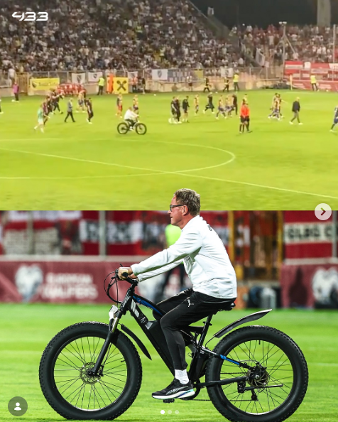 Ralf Rangnick on Fat Saddle ebike
